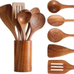 Original Bamboo  set of spoon with Holder