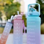 3 in 1 Water Bottle with Straw