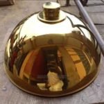 Round Stainless steel Gold Restaurant Food Cover