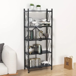 5 Layers Black Collapsible Rack
