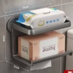 Black Plastic Tissue Holder.