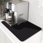 Pattern Kitchen Absorbent Drying Mat - Black