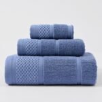 3 in 1 Cotton Towel - Blue