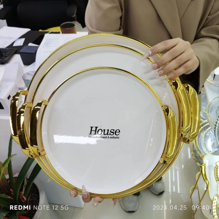 Round Home Tray -3 pieces - Image 1