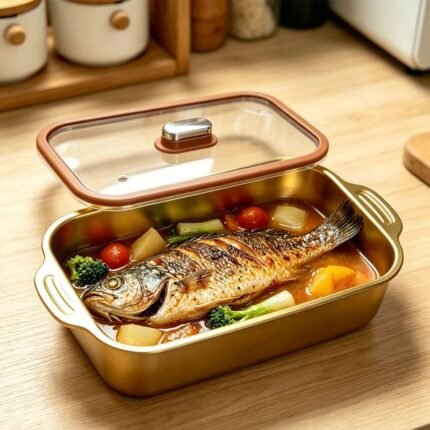 Gold 304 Stainless with Lid