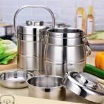 2 Litres Stainless Steel Handpan Food Carrier